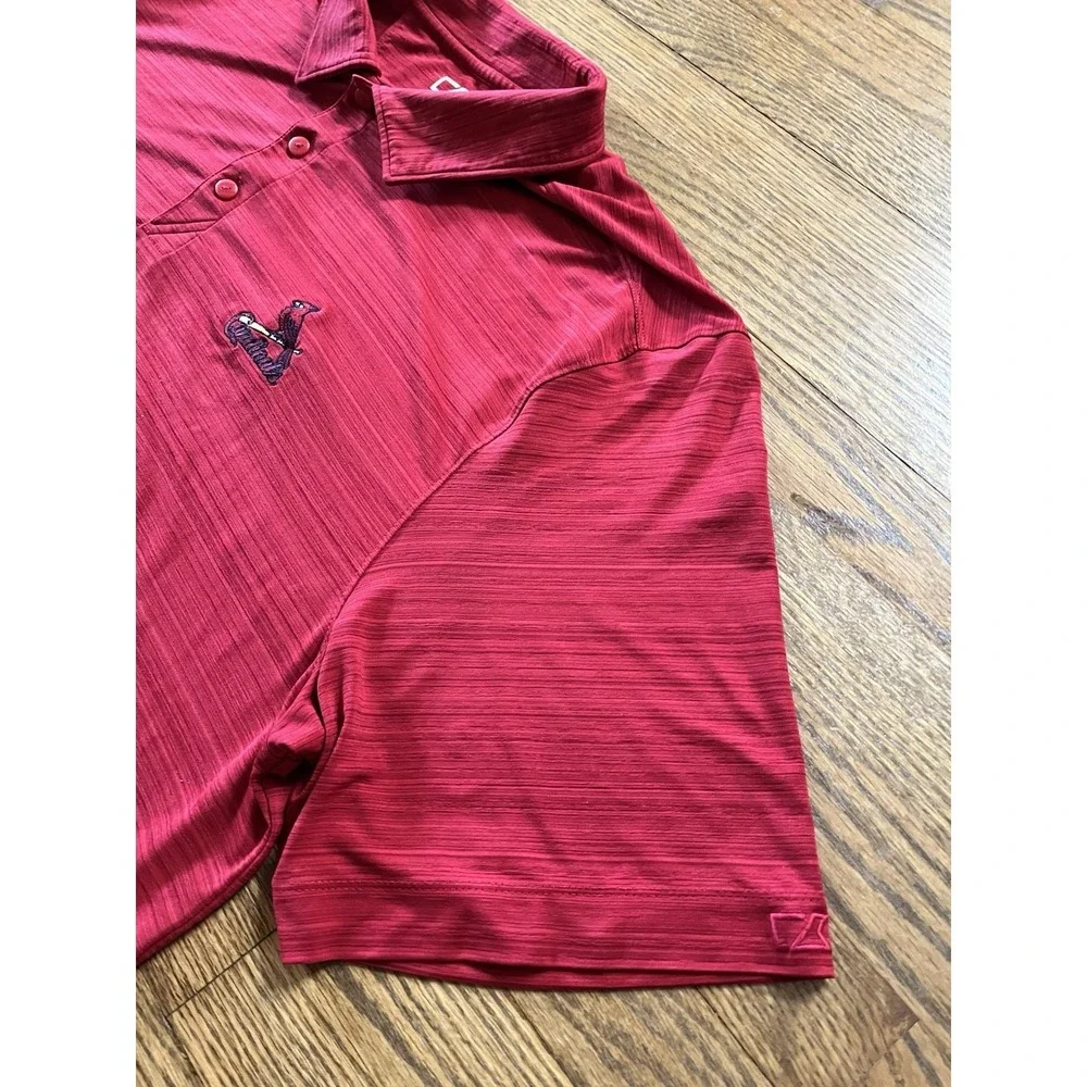 St. Louis Cardinals Men's XL Red Polo Shirt MLB DryTec 50+ Cutter & Buck - Picture 4 of 9
